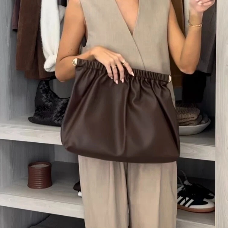 Coated Clutch Large Oversized Handbag