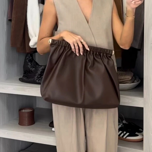 Coated Clutch Large Oversized Handbag