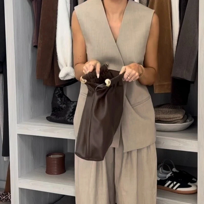 Coated Clutch Large Oversized Handbag