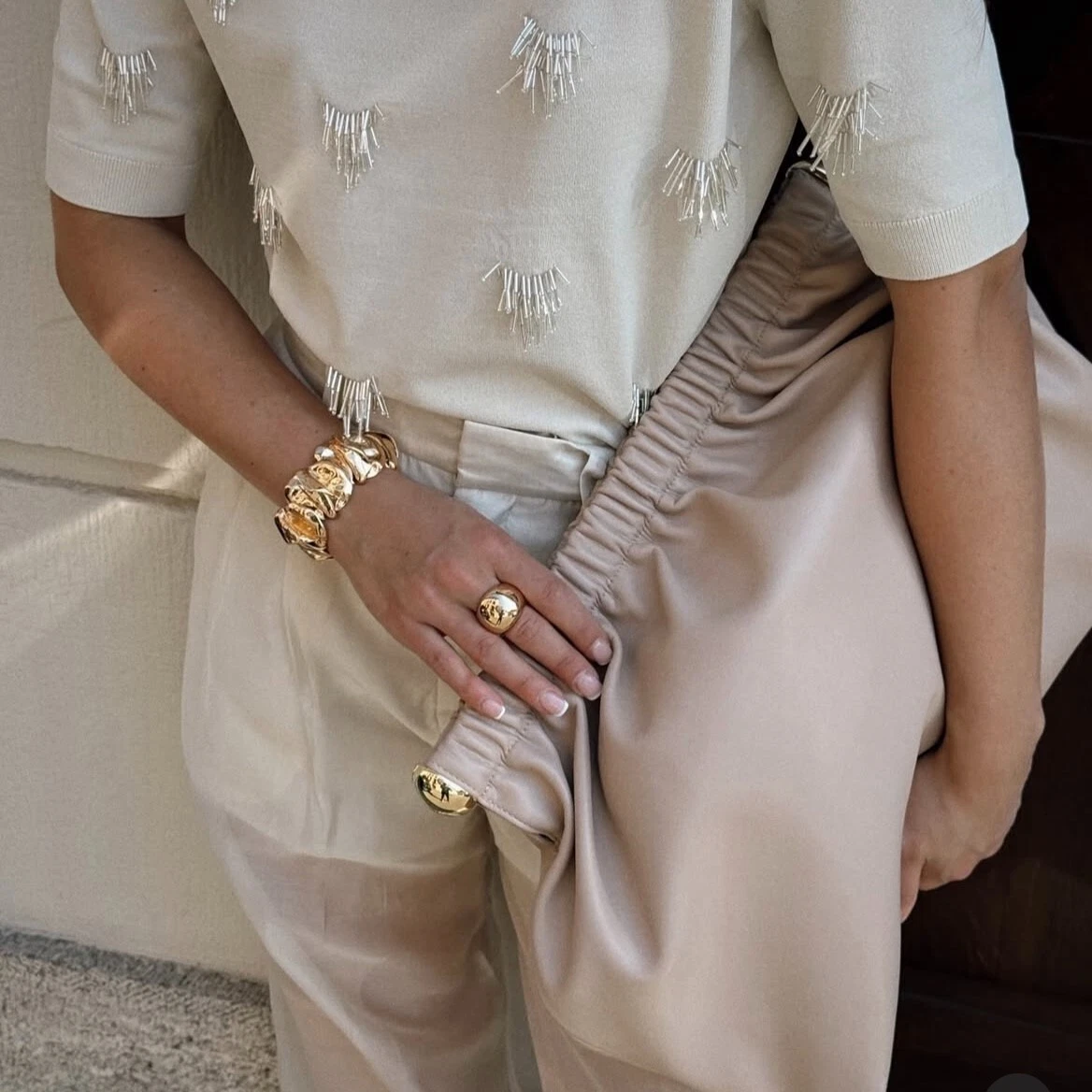 Coated Clutch Large Oversized Handbag