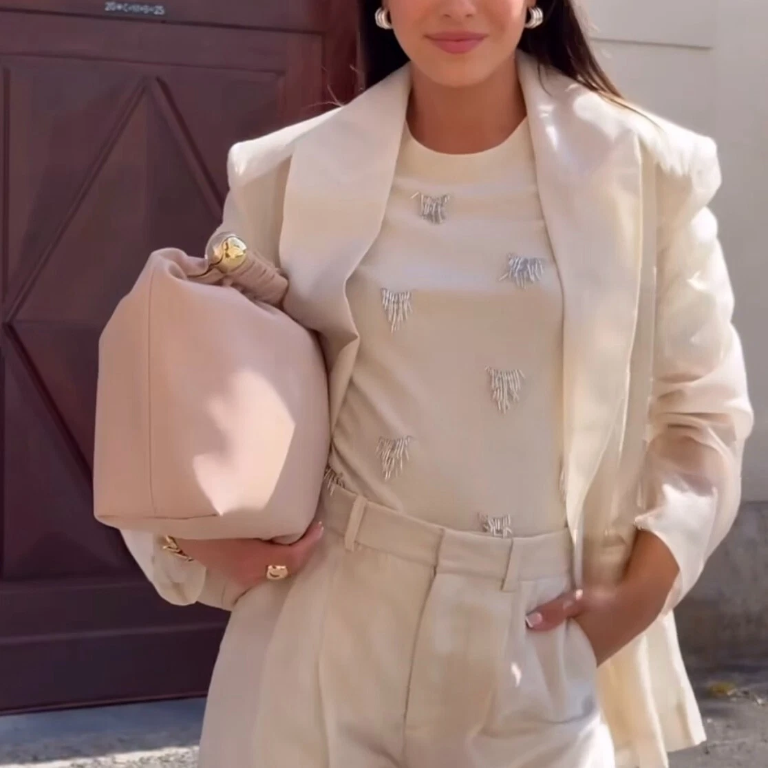 Coated Clutch Large Oversized Handbag