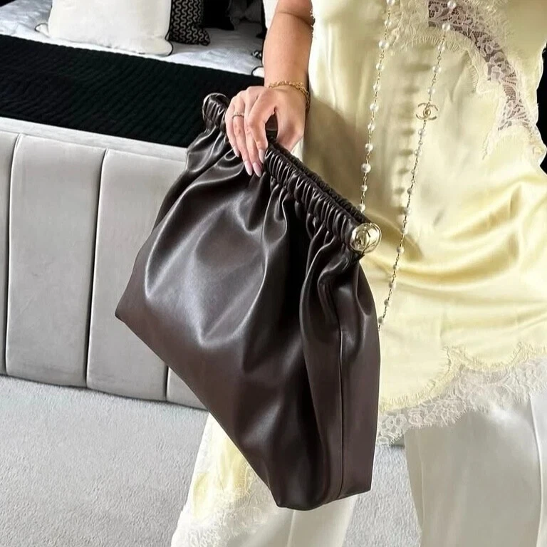 Coated Clutch Large Oversized Handbag