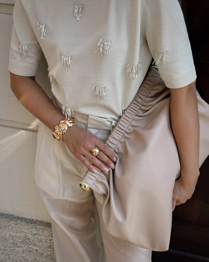 Coated Clutch Large Oversized Handbag