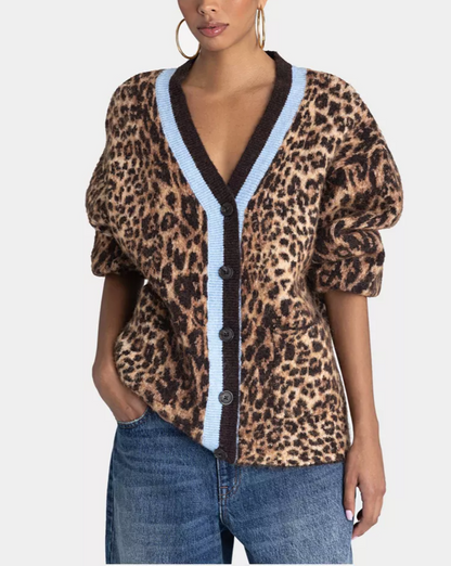 The Slouchy Camo Knit Cardigan