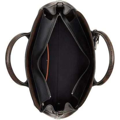 Oversized British retro distressed style hand-held crossbody commuter bag