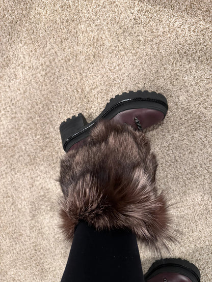 Faux Fox Fur Boots