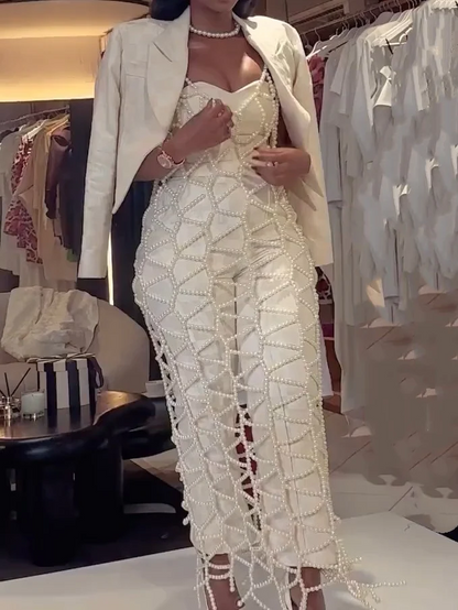 Elegant Off-White Jumpsuits