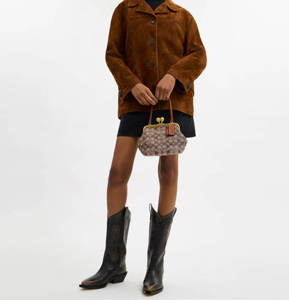 16 Inch Mini Kisslock Frame Bag