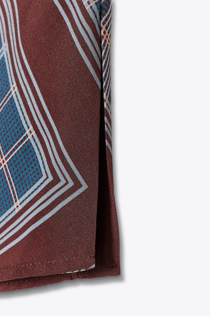 Asymmetrical Print Tank Top + Shirt