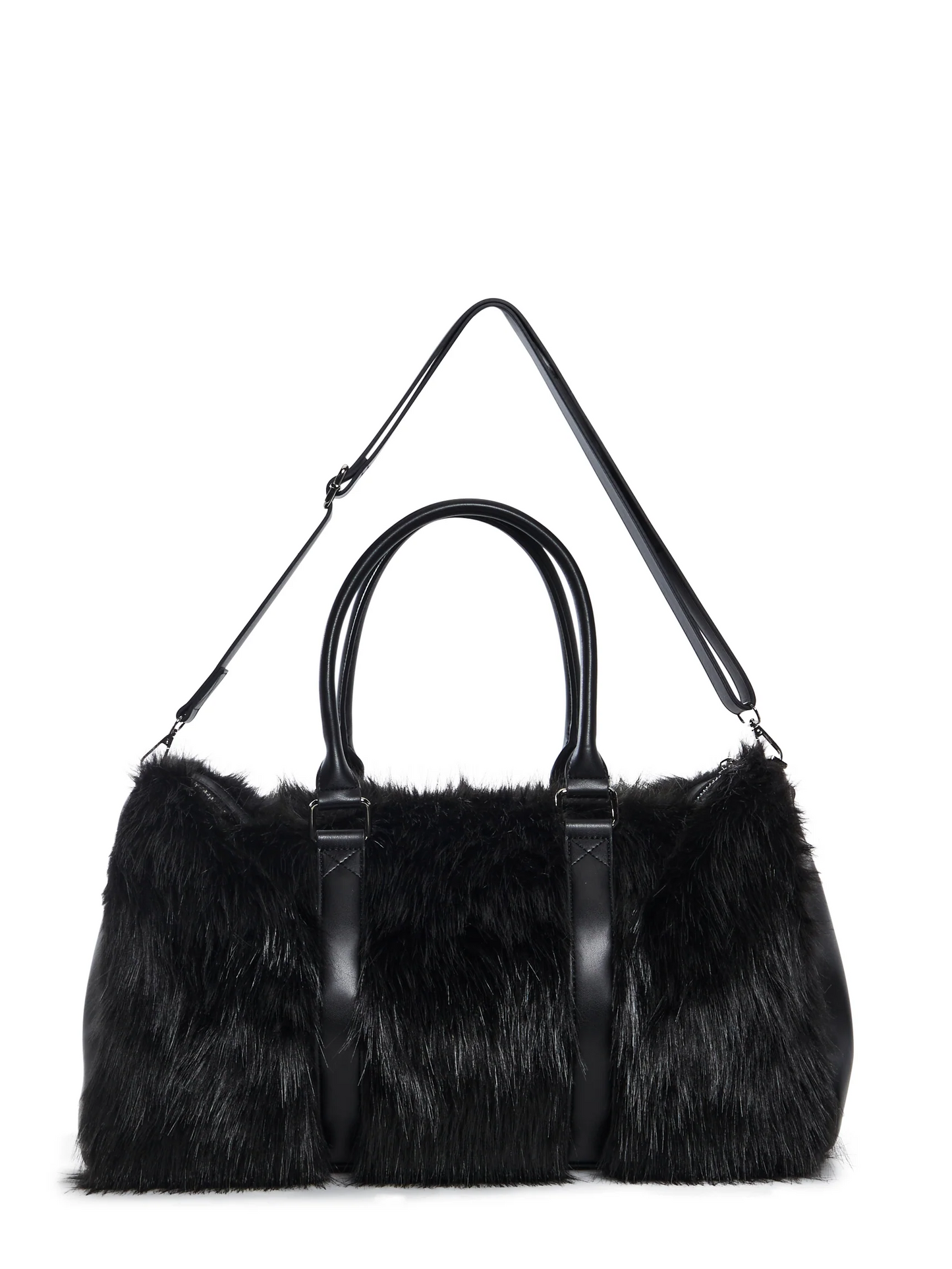 Super Soft Faux Fur Panels Bag
