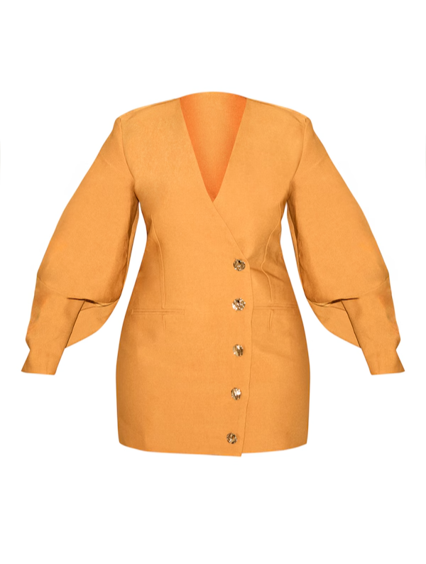 Cocoon Sleeve A Line Blazer Dress