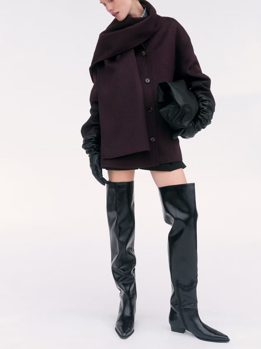 Handmade Wool-Blend Coat