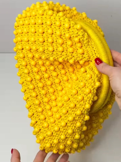 Beaded Knit Bag