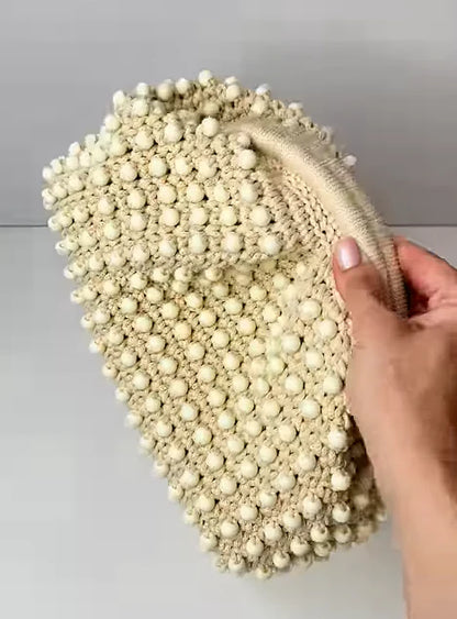 Beaded Knit Bag