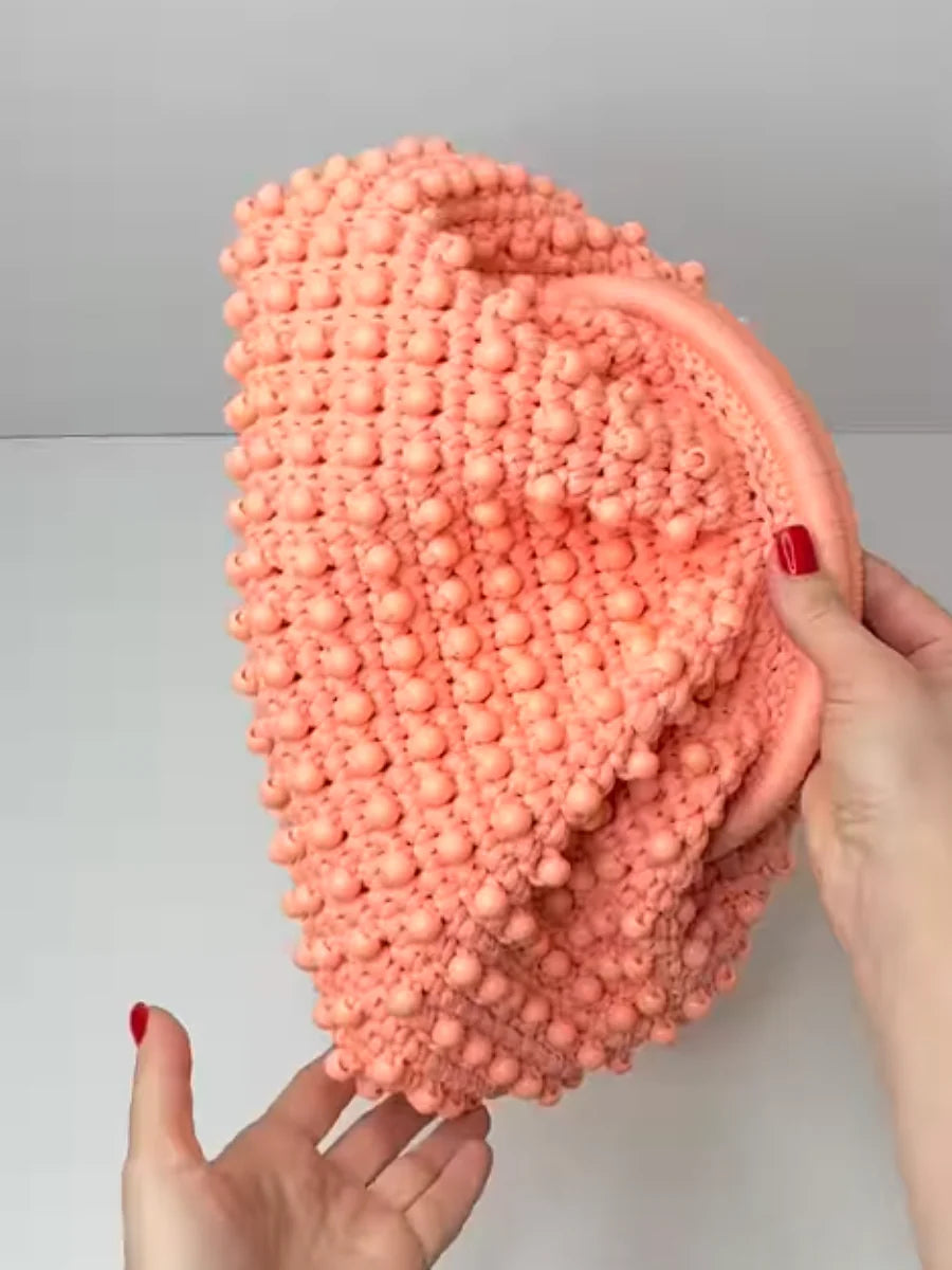 Beaded Knit Bag