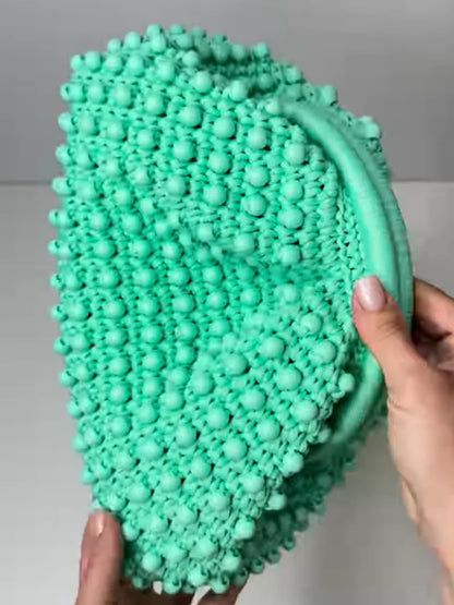 Beaded Knit Bag
