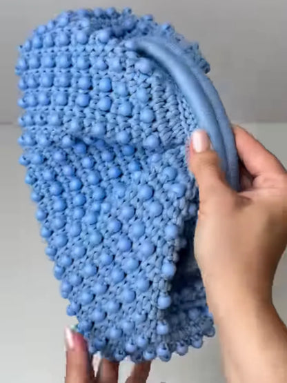 Beaded Knit Bag