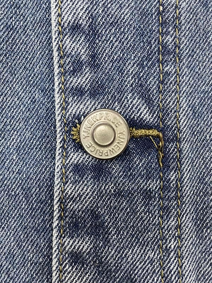 High Waisted Single Breasted Jeans