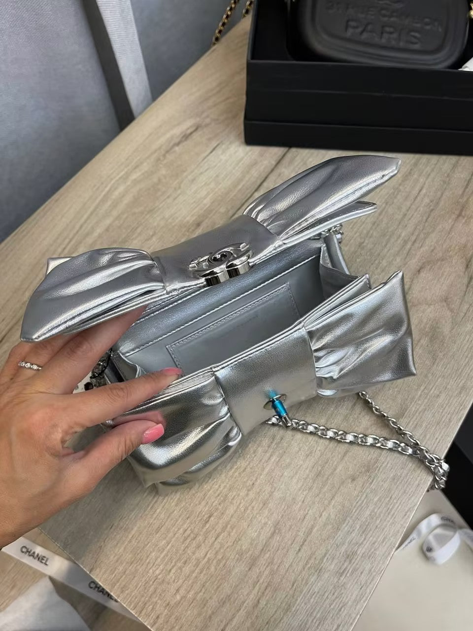 Double C Bow Handbag