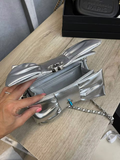 Double C Bow Handbag