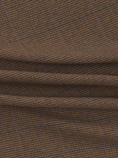 Color-Blocked Plaid Jacket