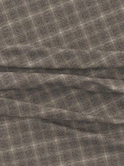 Color-Blocked Plaid Jacket