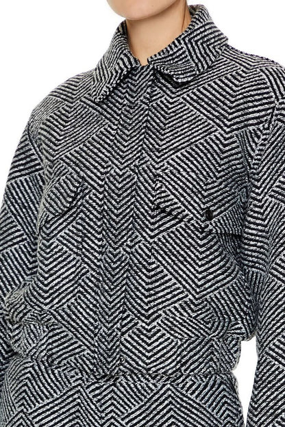 Herringbone Jacket + Shorts Set