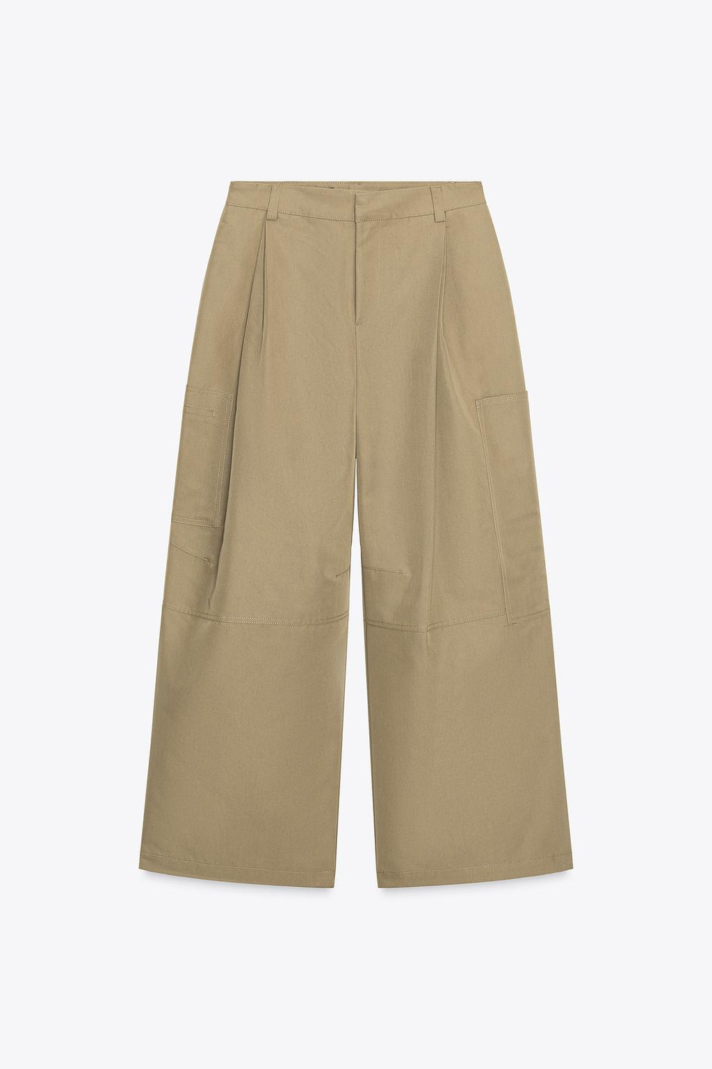 Cargo Trousers With Pleats