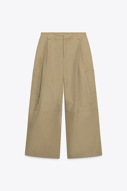 Cargo Trousers With Pleats