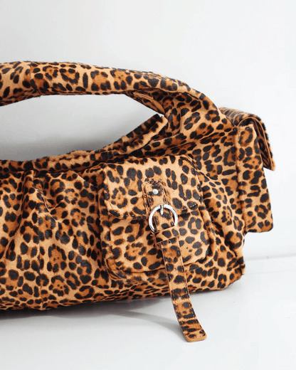 Leather Multi-Pocket Tote Bag