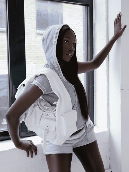 Leather Multi-Pocket Tote Bag