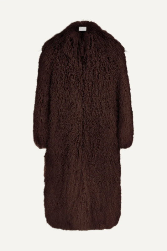 Shearling Maxi Coat