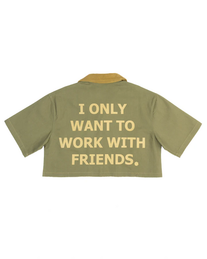 Denim Green Work Shirt