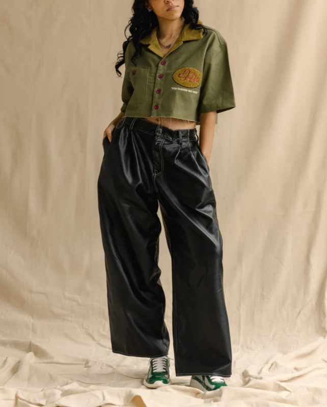 Denim Green Work Shirt