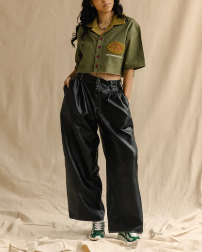 Denim Green Work Shirt