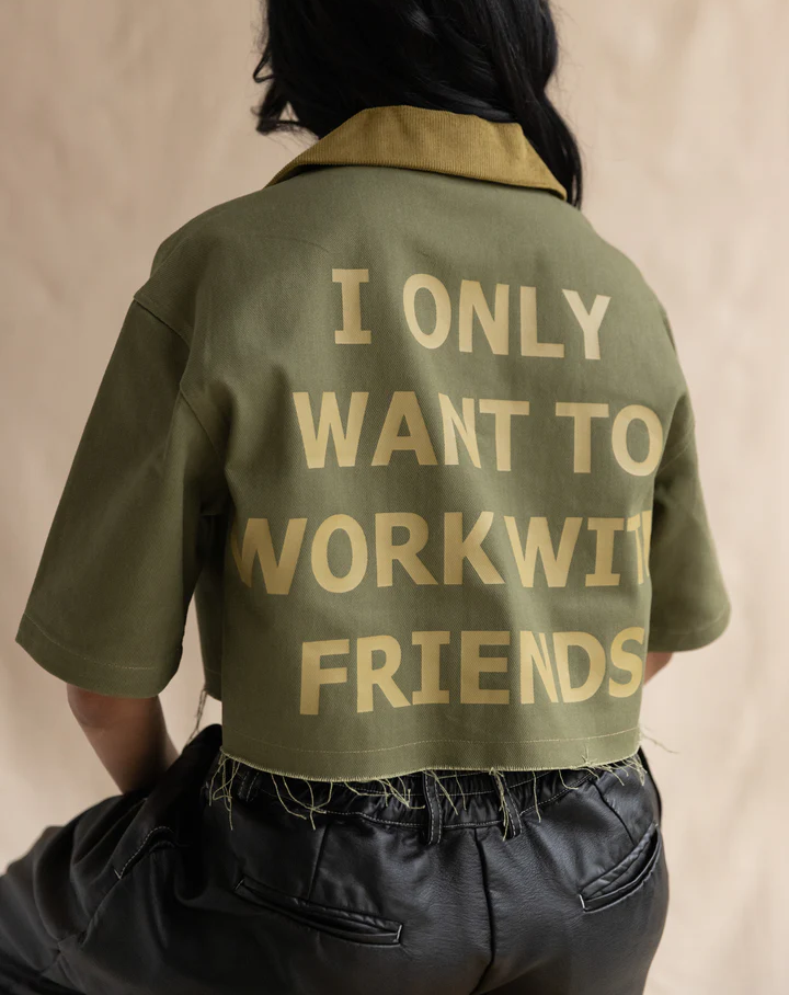 Denim Green Work Shirt