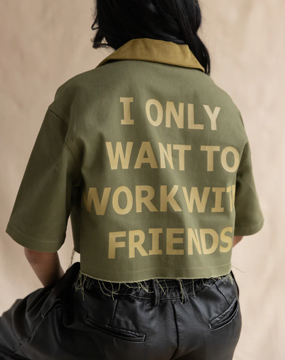 Denim Green Work Shirt