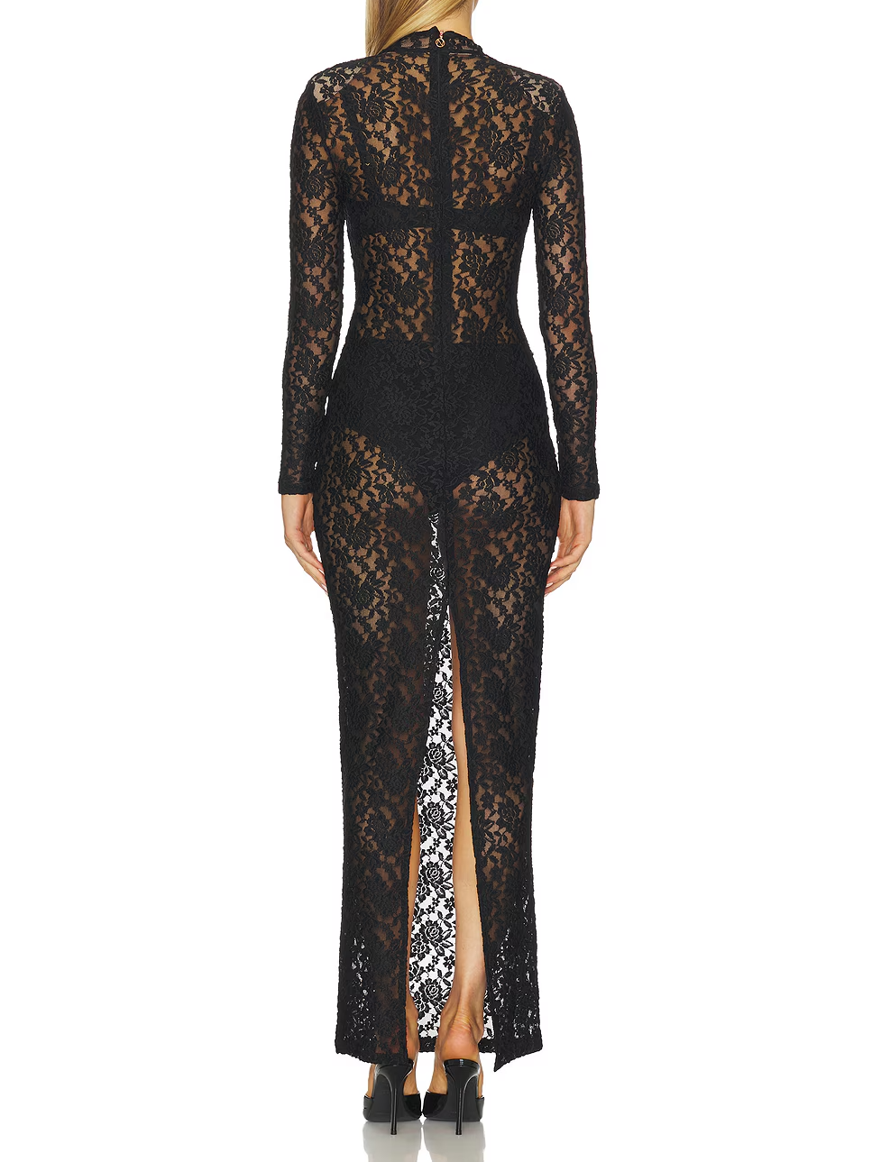 Embroidered Long-Sleeved Dress