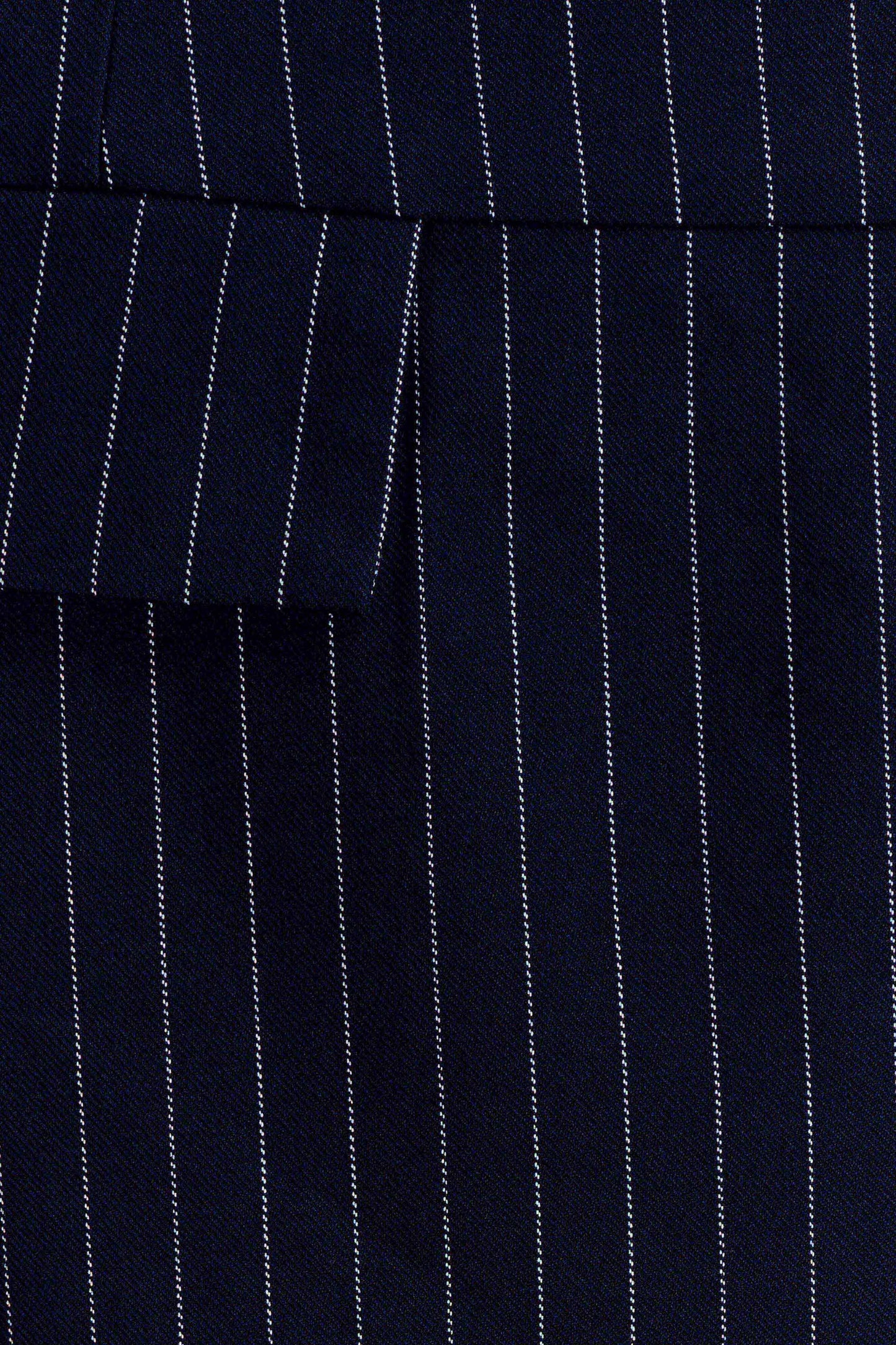 Navy Pinstripe Suit Skirt Set