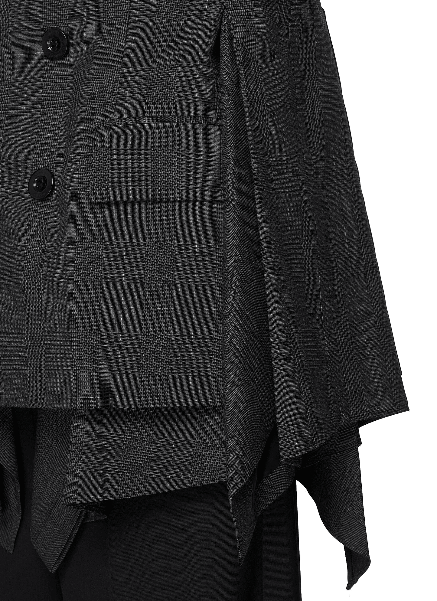 Tie Asymmetric Faux Leather Bomber Jacket