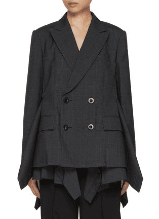 Tie Asymmetric Faux Leather Bomber Jacket