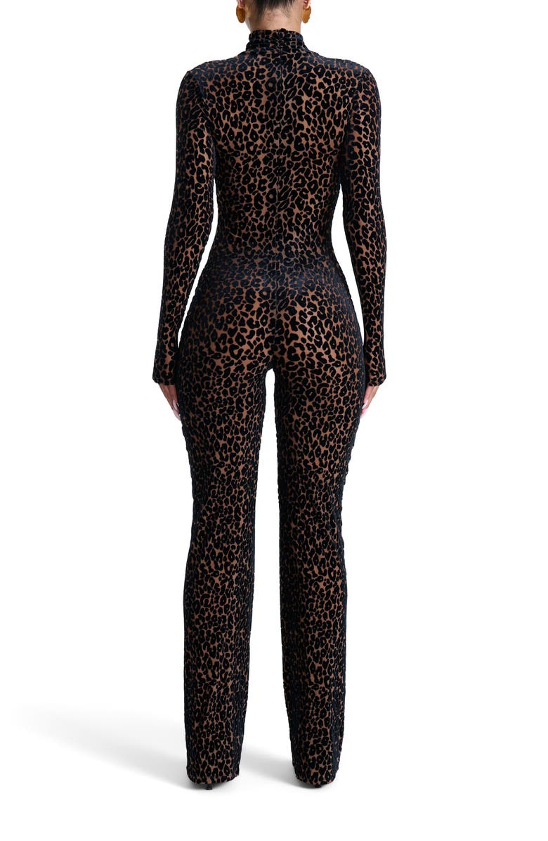 Leopard Print Long Sleeve Jumpsuit/Dress