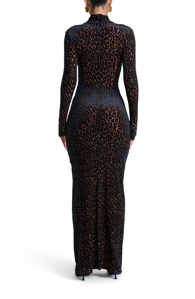 Leopard Print Long Sleeve Jumpsuit/Dress