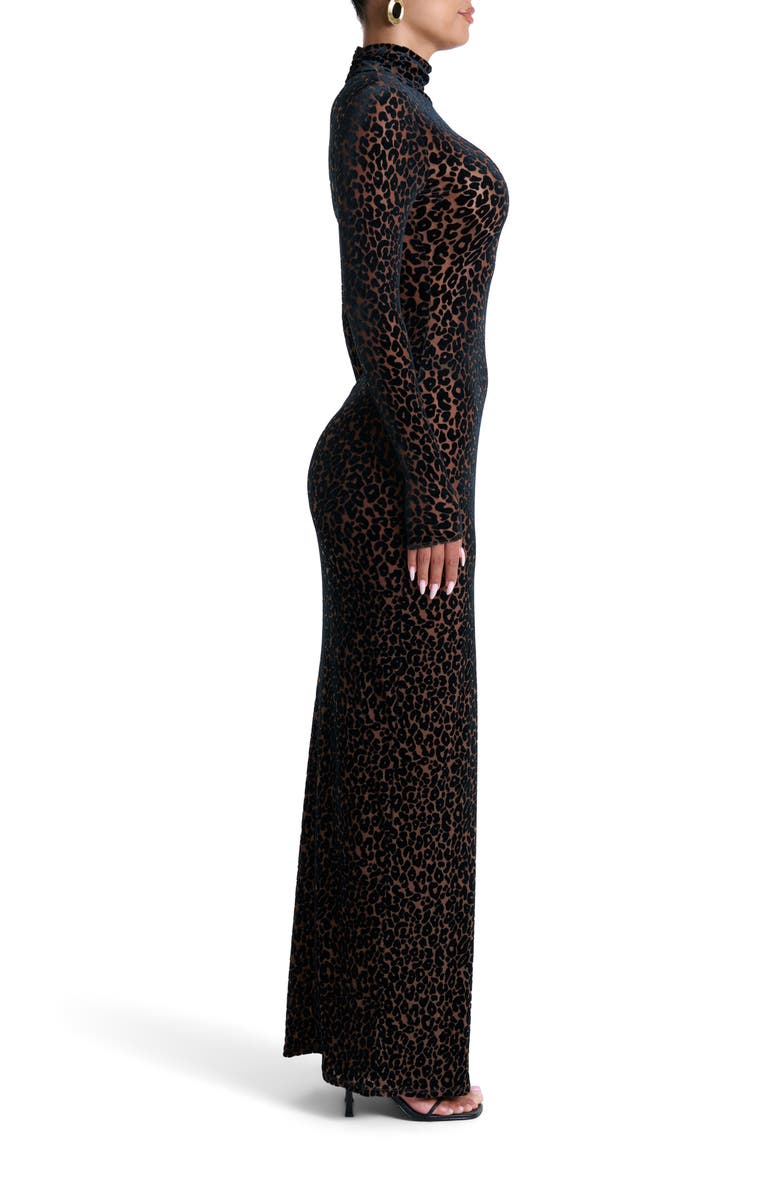 Leopard Print Long Sleeve Jumpsuit/Dress