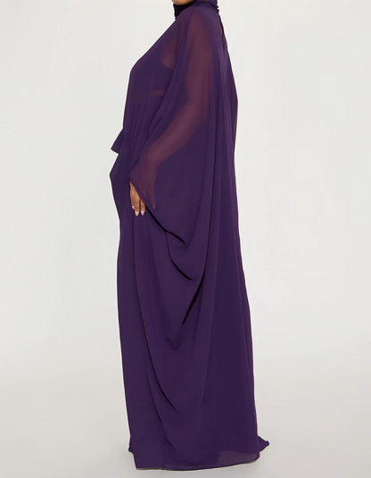 Eggplant Draped Pant Set