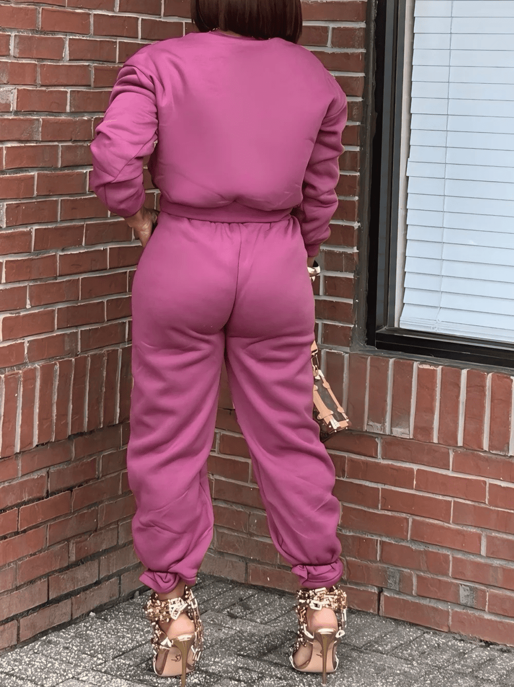 Solid-Color Minimalist Cotton Sweatsuit