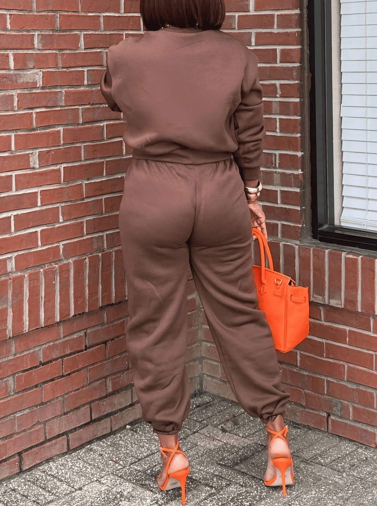 Solid-Color Minimalist Cotton Sweatsuit