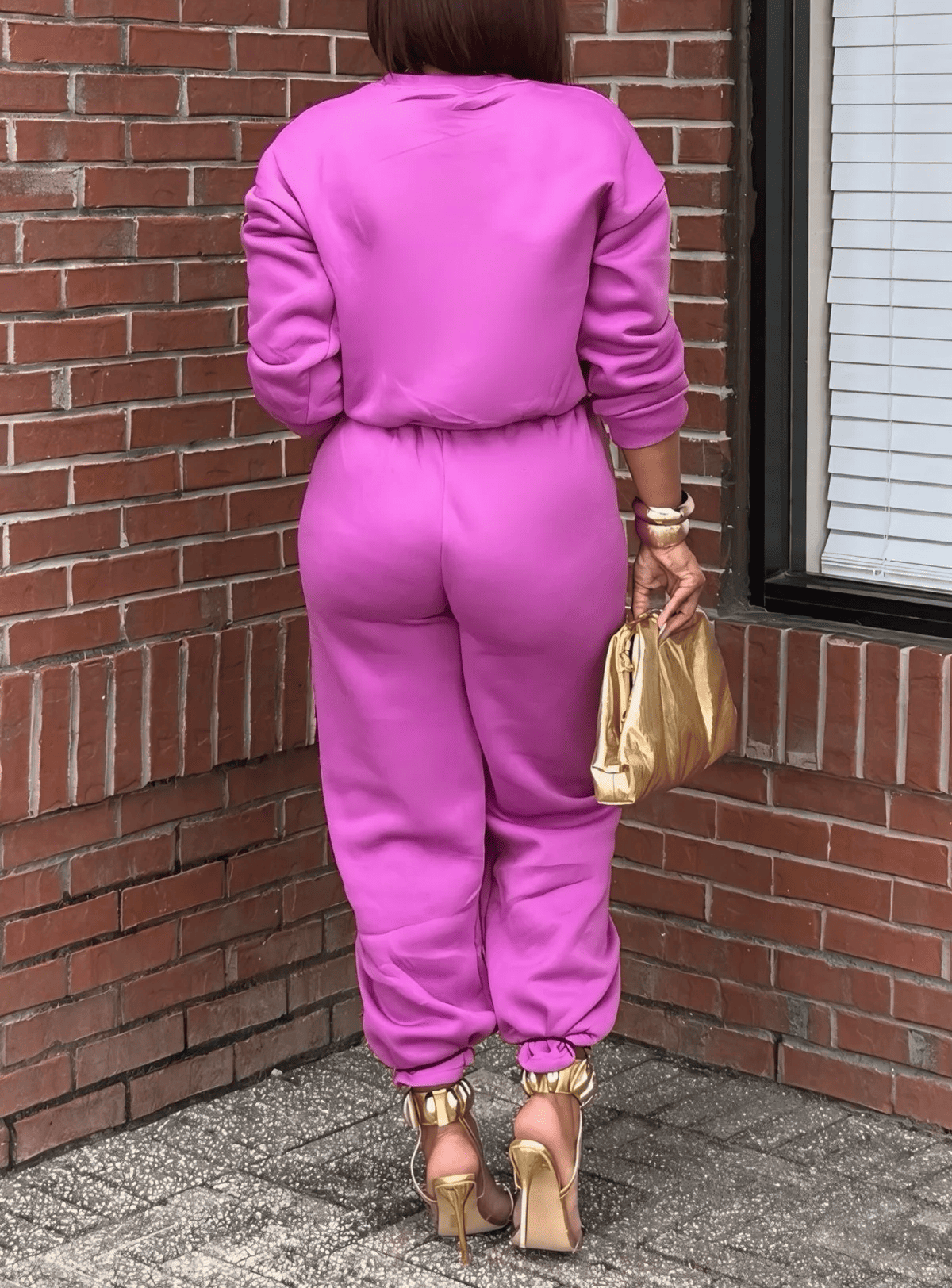 Solid-Color Minimalist Cotton Sweatsuit