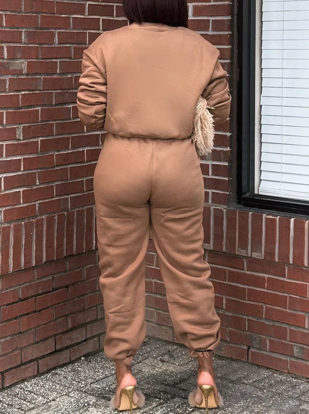 Solid-Color Minimalist Cotton Sweatsuit