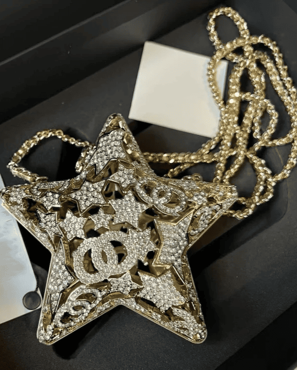 Star diamond mini hollow metal bag